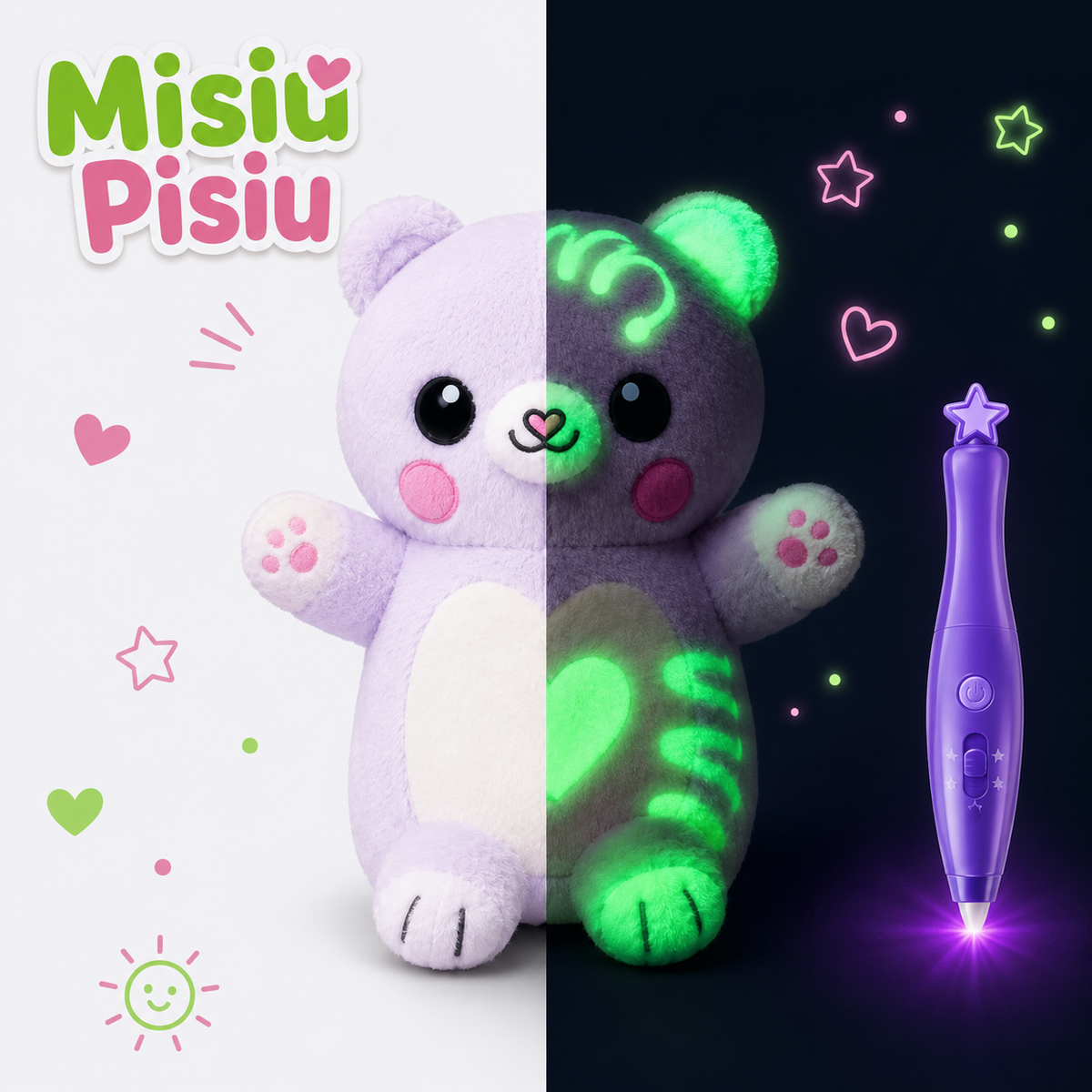 Magiczny Miluś™ - pluszak, na którym rysujesz światłem