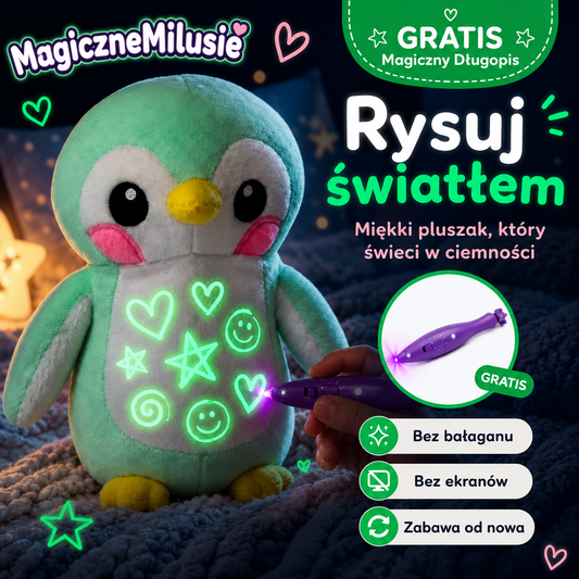 Magiczny Miluś™ - pluszak, na którym rysujesz światłem